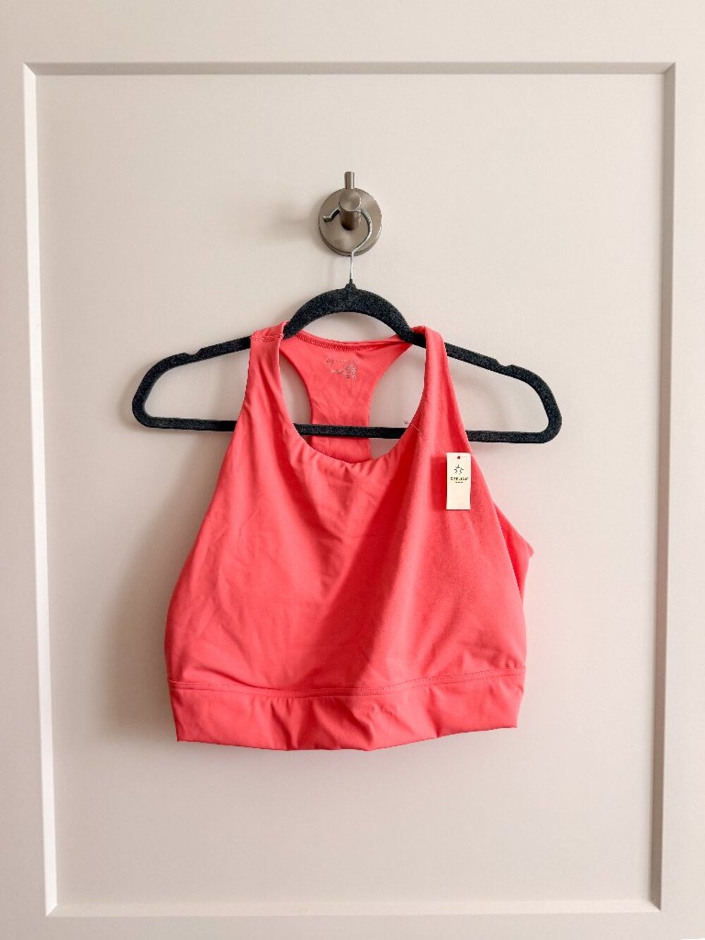 NWT OFFLINE by Aerie Coral Racerback Sports Bra | Medium Support | Women's
